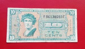 Us 10 Cents Fine Condition 1958 - Military Payment Note Series 541 - P# m37