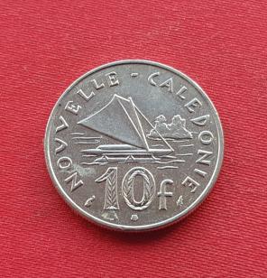 New Caledonia 10 Francs with Ieom 1983 Nickel Dia 24 mm