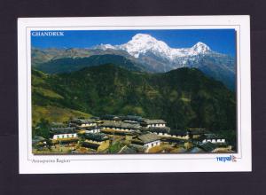 Nepal Used Picture Postcard Showing Mountain Address To Bangladesh