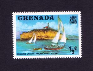 Grenada : 1/3c Cruising Yachts Round Point Saline Stamps MNH - Lighthouse - Boat - Sailing