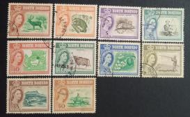 North Borneo - 1961 Queen Elizabeth II & Local Motifs, 10v Used