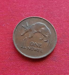 Zambia 1 Ngwee 1968 Bronze Dia 17.5 mm