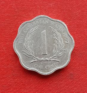 Eastern Caribbean States 1 Cent - Elizabeth II 1999 Aluminium Dia 18.47 mm