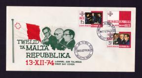 The Republic Malta FDC 1975