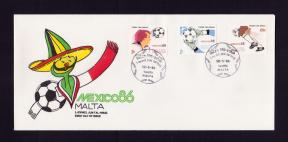 Malta Football World Cup - Mexico FDC 1986