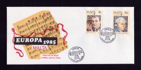 Malta European Music Year FDC 1985