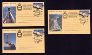 Australia 1988 R.A.A.F Commemorative 3 Aerogramme Richmond Flight To Canberra