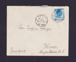 Romania Old Cover Address To Germany