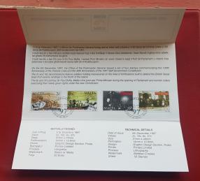 মালটা ১৯৯৭ Presentation Pack.Eith First Day Cancellation