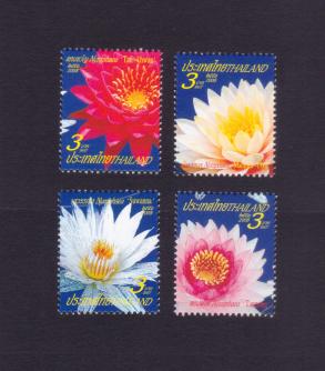 Thailand 2008 Flower 4v Stamps MNH