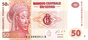 Congo Democratic Republic 50 Francs (2000) UNC