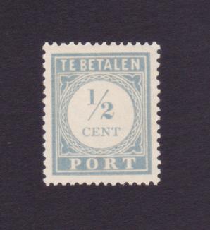 Netherlands 1 Cent Postage Due Stamps MH 1934
