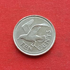 বার্বাডোস ১০ Cents ১৯৯২ Copper-Nickel ব্যাস ১৭.৭৮ মিমি
