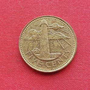 বার্বাডোস ৫ Cents ১৯৯৭ Brass ব্যাস ২১ মিমি