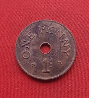 Zambia 1 Penny 1966 Bronze Dia 27 mm