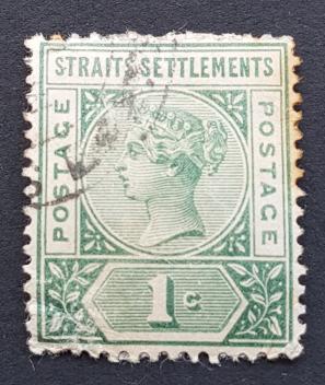 Straits Settelment Q V -1 Cent Used