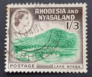 রোডেশিয়া এবং Nyasaland Qe Ll - ১/৩ Shilling Used