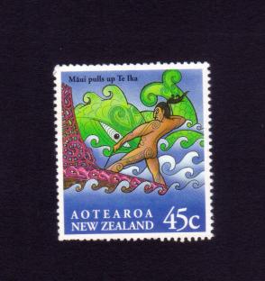 New Zealand Maori Myths 4c Stamps 1994, Used