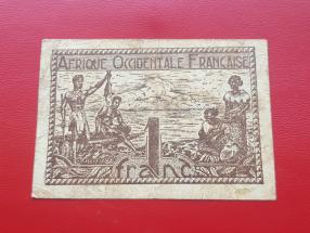 French West Africa 1 Franc 1944 Fine Condition