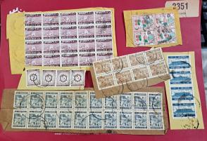Used Stamps on Paper - Lot 1