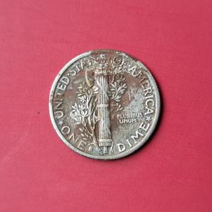 USA ১ ''Mercury Dime'' ১৯৪১ - রূপা (.৯০০) মুদ্রা - Wt ২.৫ G - ব্যাস ১৭.৯ মিমি