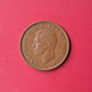 কানাডা ১ Cent - George VI ১৯৪৩ - ব্রোঞ্জ মুদ্রা - ব্যাস ১৯.০৫ মিমি