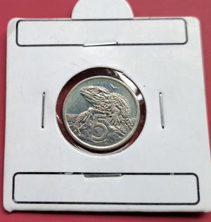 নিউজিল্যান্ড ৫ Cents - এলিজাবেথ II ২০০০ - Copper-Nickel মুদ্রা - ব্যাস ১৯.৪৩ মিমি