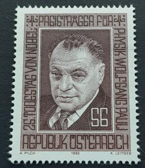Noble Prize Winner: Austria 1983 W Pauli, MNH
