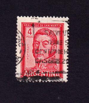 আর্জিণ্টিনা ৪p Jose Francisco De San Martin Stamps, Used