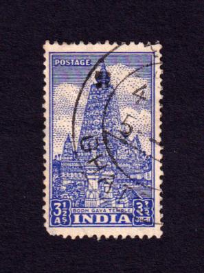 India 1949 Bodh Gaya Temple Stamps, Used