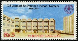 পাকিস্তান ১৯৮৭ St. Patrick’s School ১v ডাকটিকেট MNH - শিক্ষা