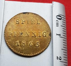 Germany Spiel Marke - Nepoleon Lll 1871-1948, Brass Play Money