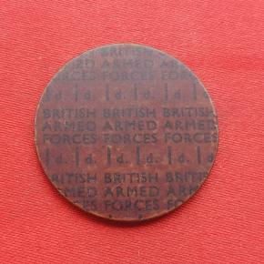 UK Military 1 Penny - Naafi Token 1940-48, Bakelite Dia 29 mm