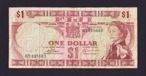 Fiji 1974 - 1 Dollar Fine Condition