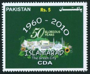 Pakistan 2010 Islamabad The Green City - Golden Jubilee of Capital City 1v Stamps MNH