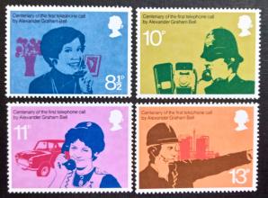 Great Britain - 1976 The 100th Anniversary of The First Telephone Call, 4v MNH Complete Set