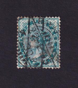 India (British) Queen Victoria - Half Anna Stamps, Used