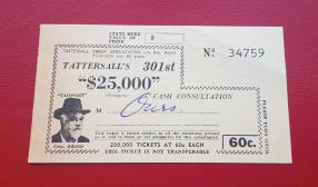 Australia 1960's Lottery Ticket