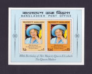 Bangladesh : 80th Birthday of Her Majesty Queen Elizabeth The Queen Mother S/S MNH 1981