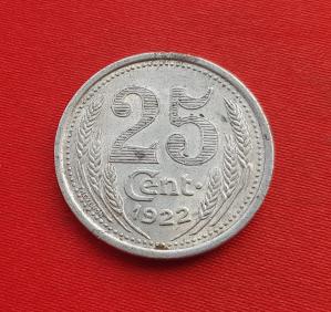 France Emergency Coinage 25 Centimes - Chambres De Commerce - Eure-Et-Loir 1922 Aluminium Dia 27 mm