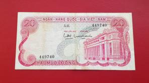 Vietnam 20 Dong 1969 VF Condition