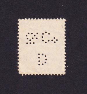 Great Britain - Perfin - 2 1/2d King George VI Stamps, Used