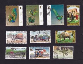 Thailand 10 Different Used Stamps - Lot 9