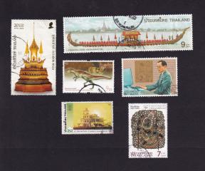 Thailand 6 Different Used Stamps - Lot 13