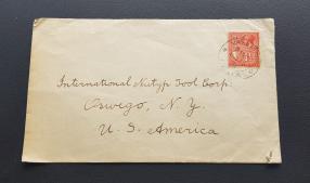 মালটা Postal Cover Ties with George V ১১/২ Penny ডাকটিকেট