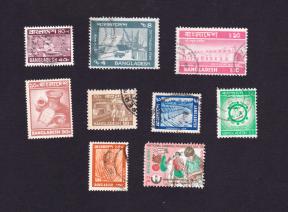 Bangladesh 9 Different Used Stamps Lot - 1