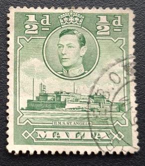 Malta 1938 Kg Vl Definitive 1/2 Penny, Used