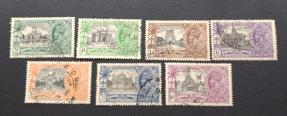 India (British) 1936 K G V Silver Jubilee, 7v Complete, Used