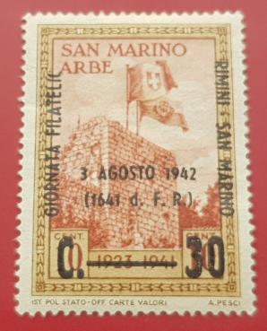 সান মারিনো ৩০ Cents Overprint Issue, MH