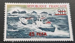 Reunion 1974 Rescue At Sea Surcharged, MNH